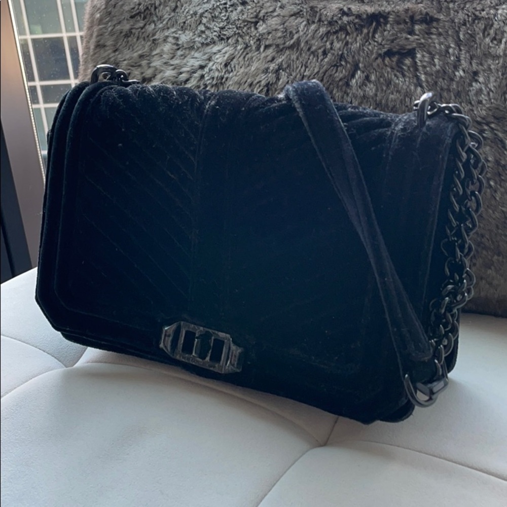 Rebecca Minkoff Love Crossbody - Black Velvet
